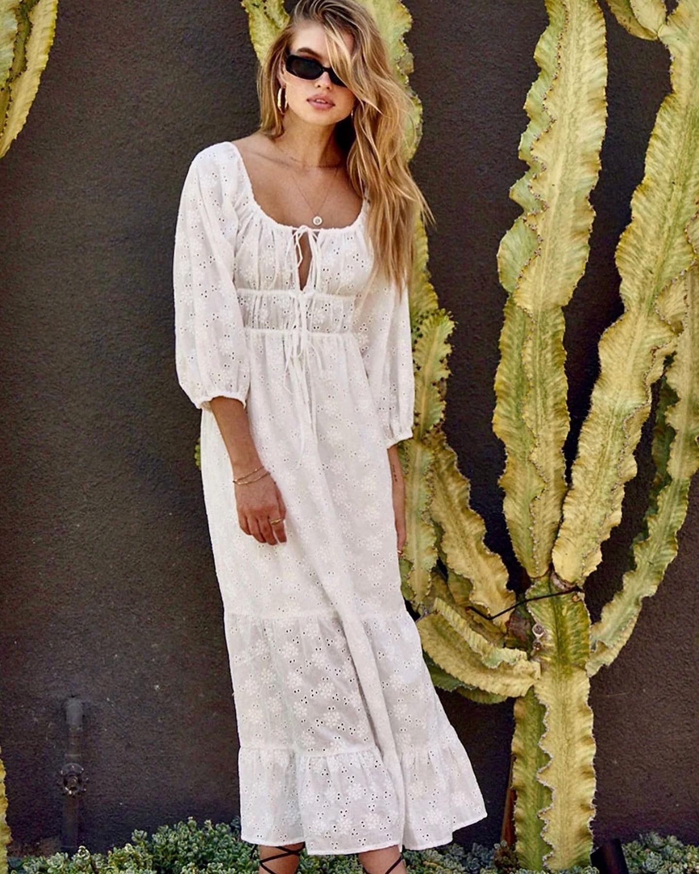 Maxi-Dress mit Ärmel
