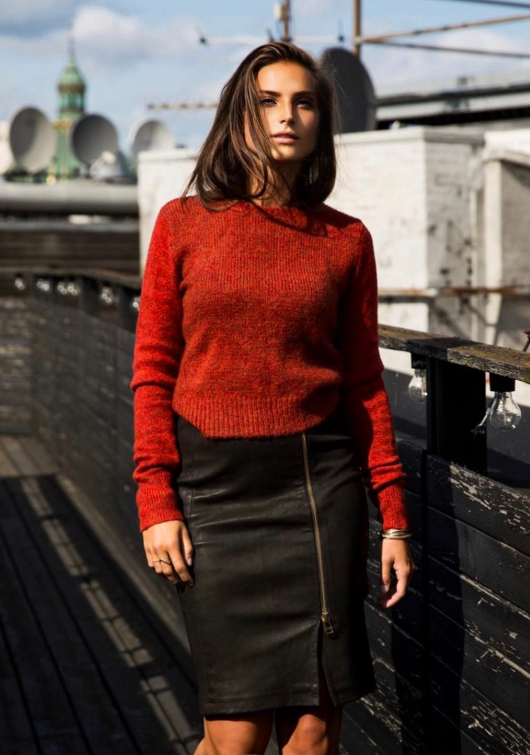 Leder Pencil- Jupe schwarz DAY BIRGER ET MIKKELSEN