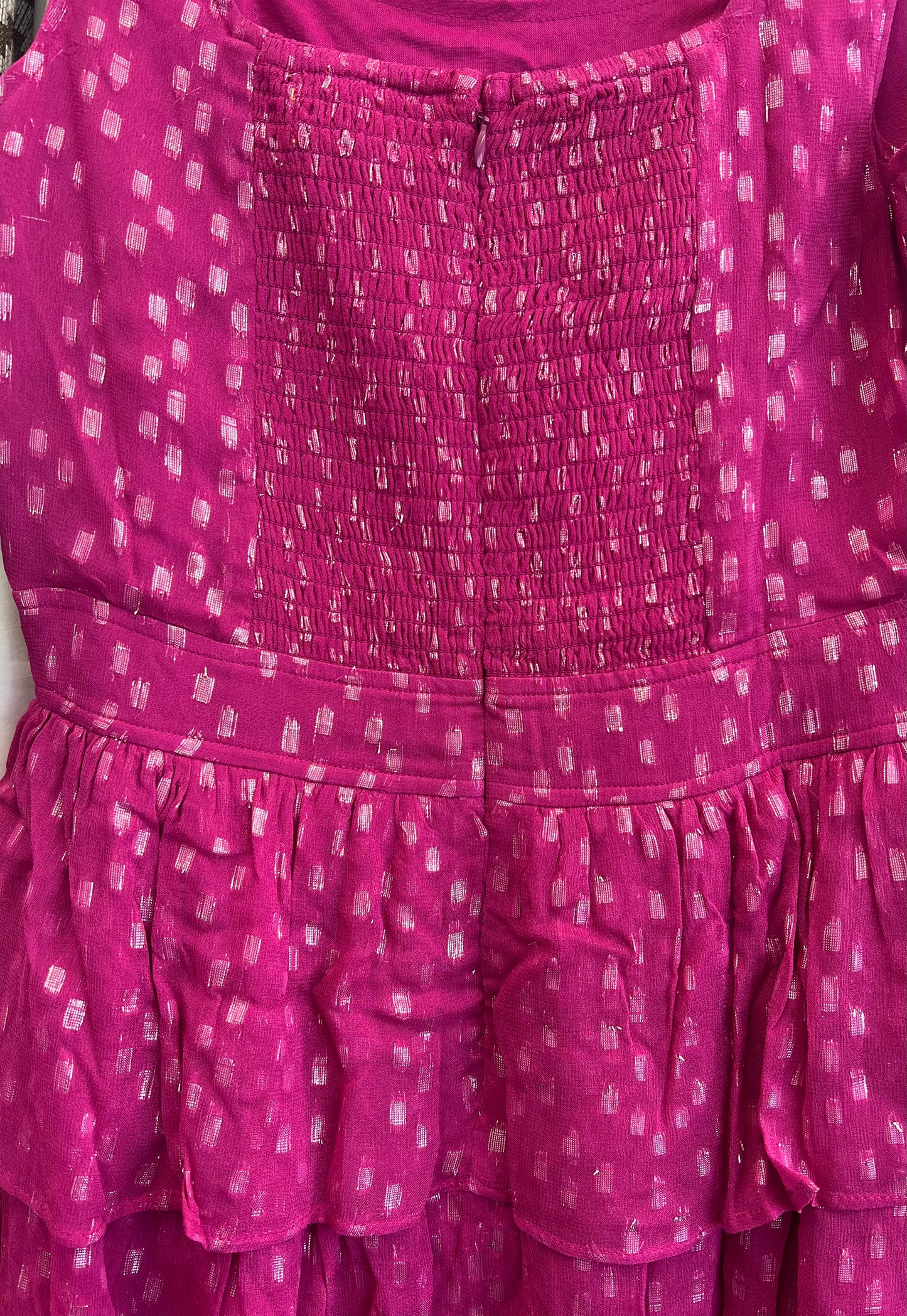 Chiffon Mini-Kleid