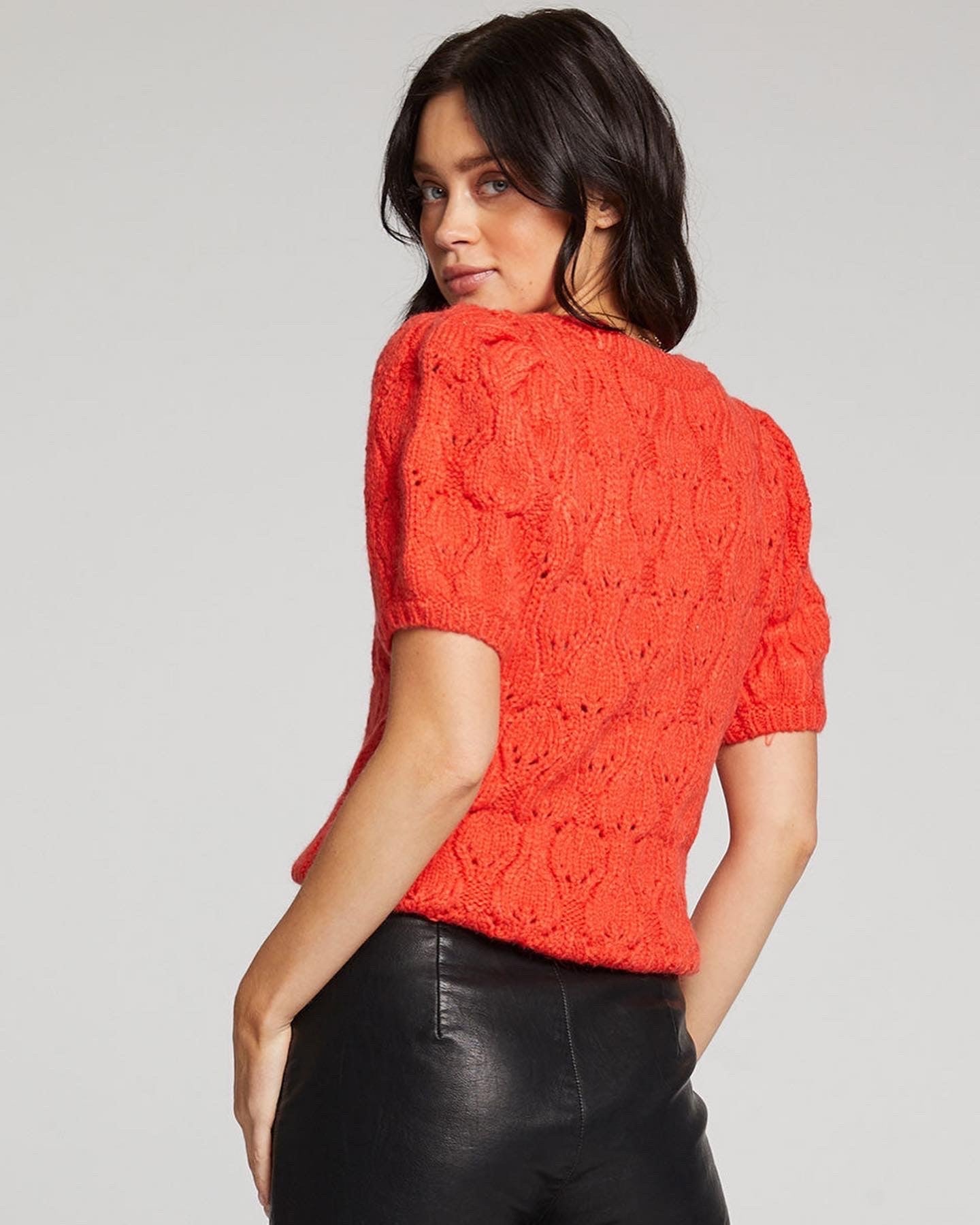 Strick-Pullover Flame Red Saltwater Luxe