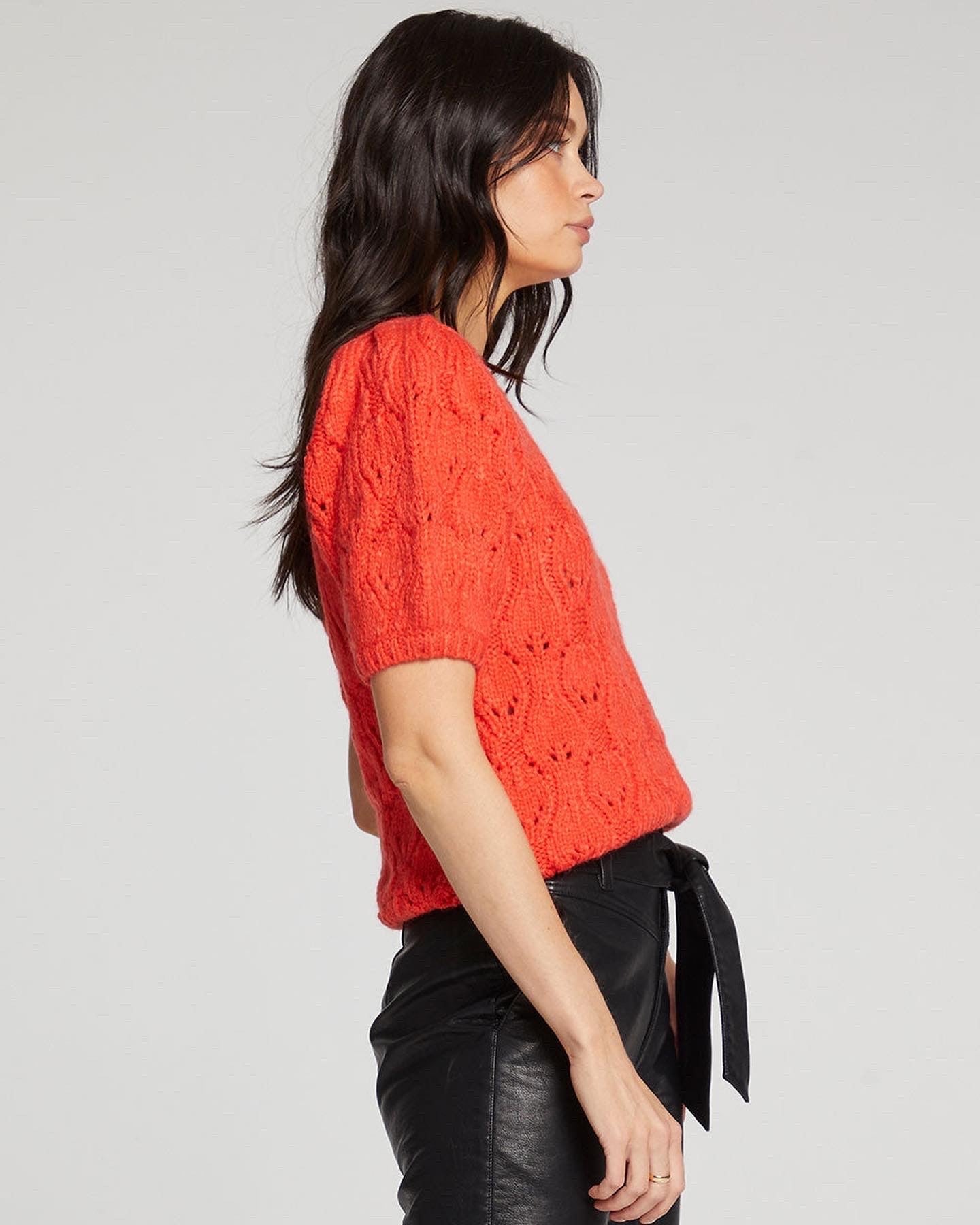 Strick-Pullover Flame Red Saltwater Luxe