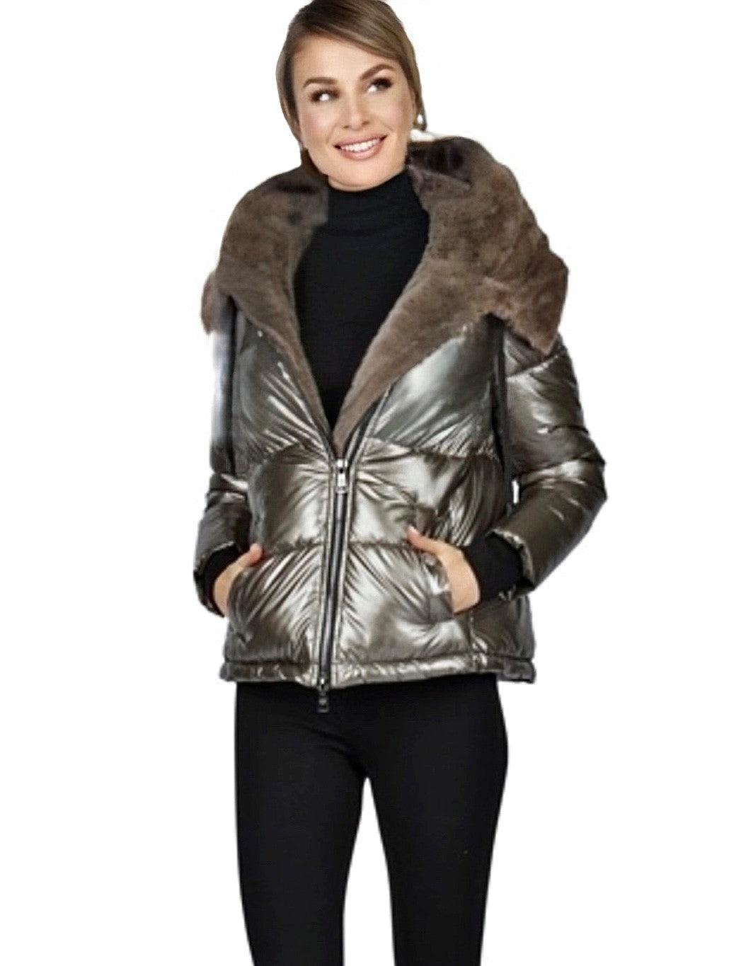Carolina Cavour Winterjacke Bronze