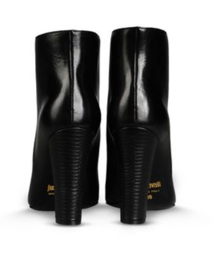 Just Cavalli Ankelboot Leder "schwarz"