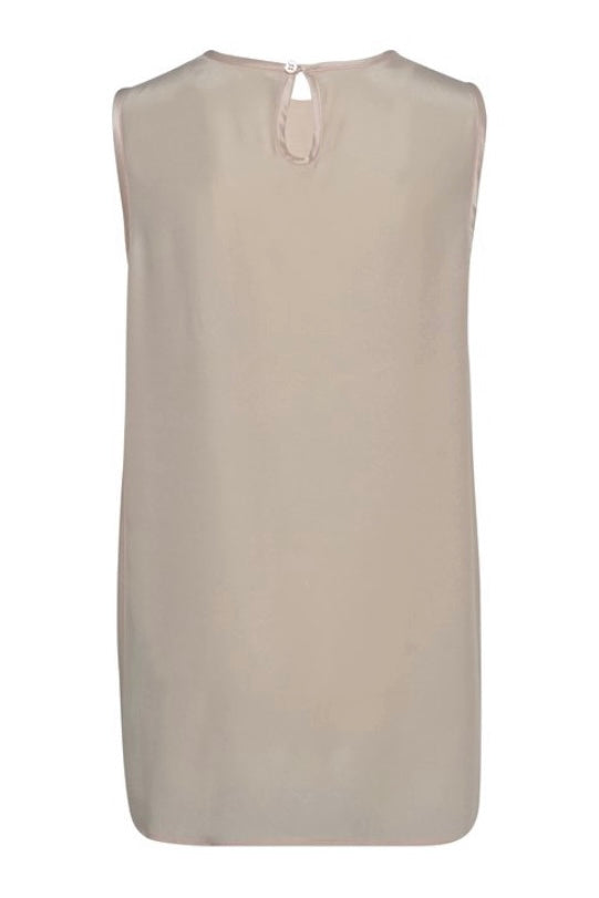 Riani Seiden-Tunika reversible sandbeige