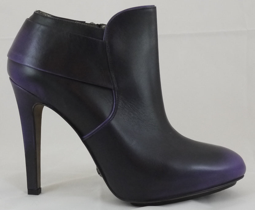 Navyboot Stiefeletten Leder "Violett"