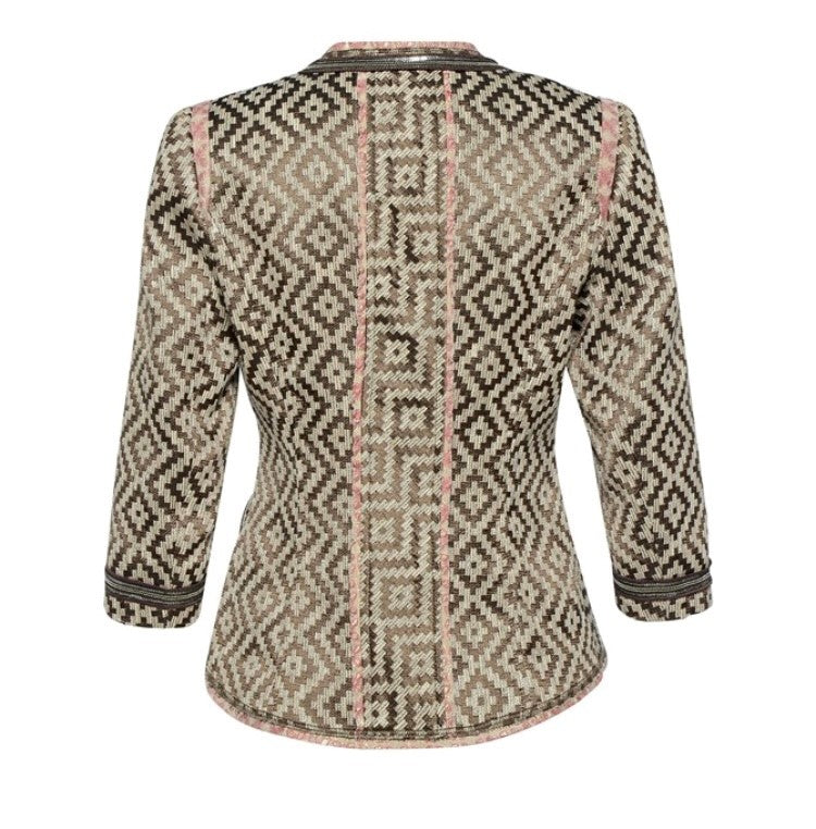 Riani Blazer Boucle beige-braun-pink