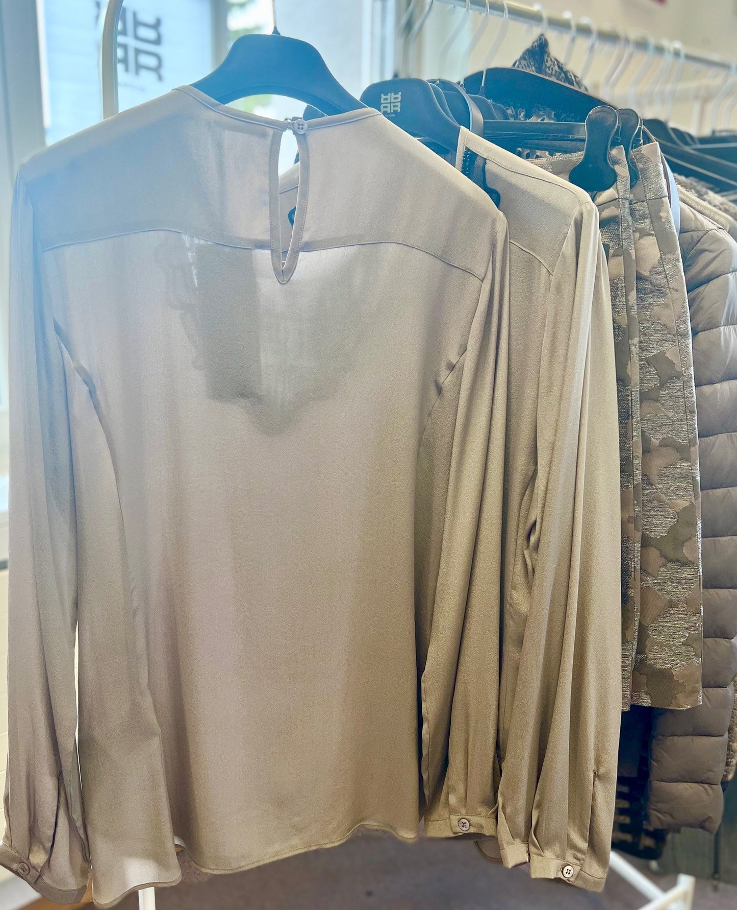 Riani Seidenbluse beige