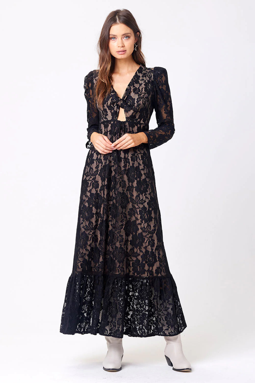 saltwater LUXE Maxi Lace-Kleid