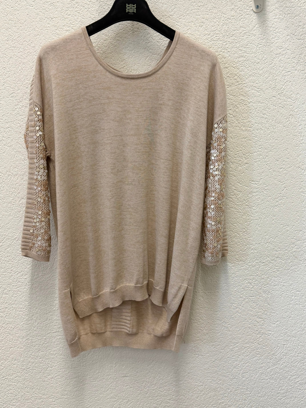 CK Pullover mit Pailletten