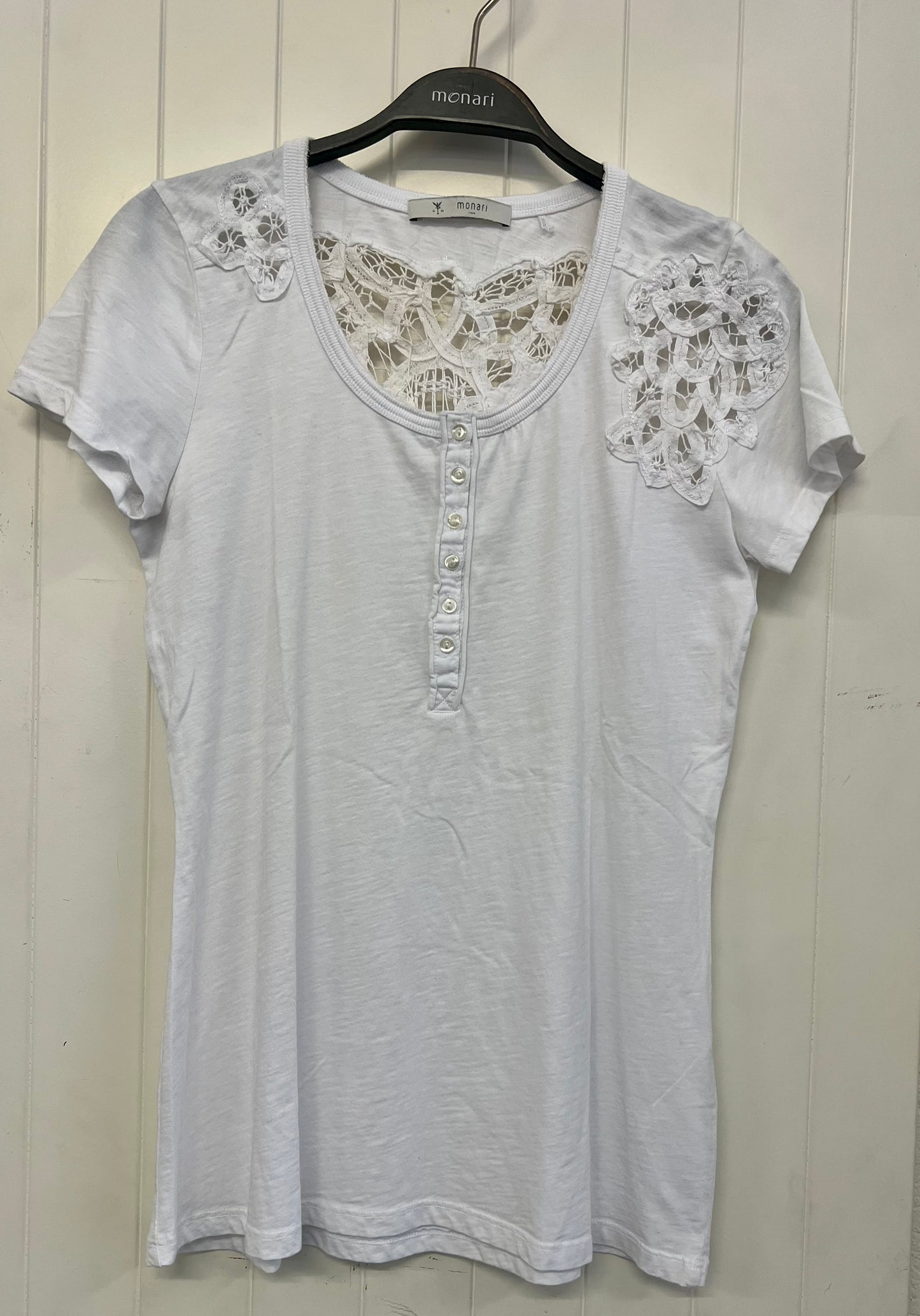 Monari T-Shirt weiss‘ Lace