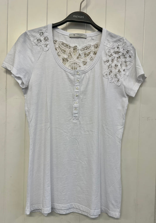 Monari T-Shirt weiss‘ Lace