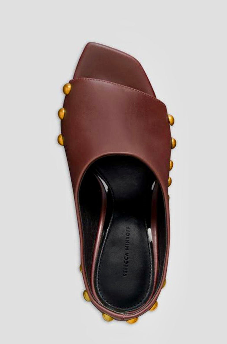 Rebecca Minkoff Milan Stud Nieten-Leder-Mule Grösse: US 8.5 = EU 39.5