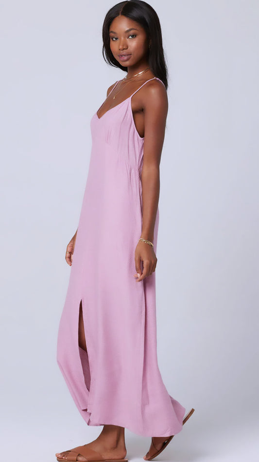 Langes Sleep-Kleid Mauve