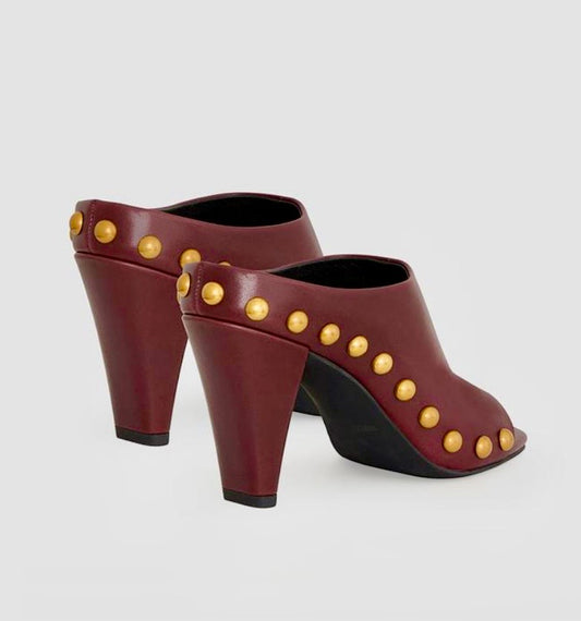 Rebecca Minkoff Milan Stud Nieten-Leder-Mule Grösse: US 8.5 = EU 39.5