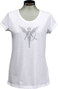 monari Shirt Strass "Weiss"