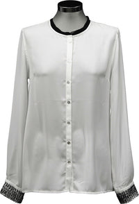 monari Bluse Schmuck-Manchetten