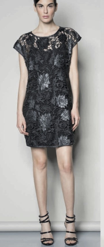 Riani Lederkleid "Schwarz"