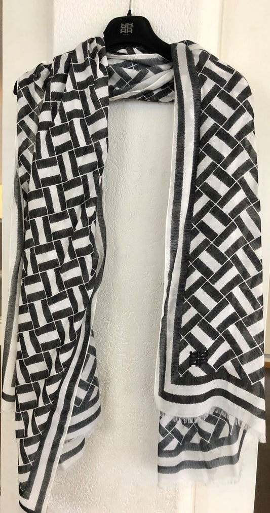 Riani Scarf weiss / schwarz