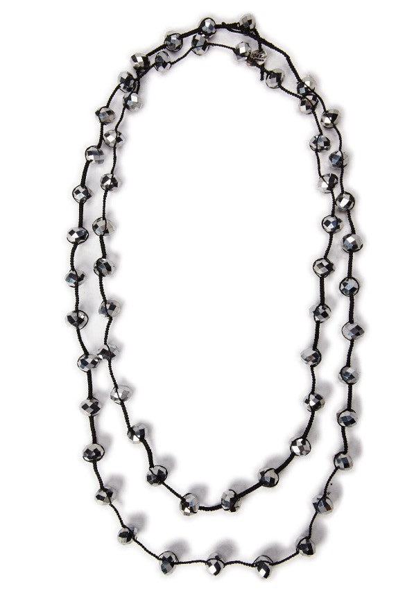 DAY Kette Crystal "silber"