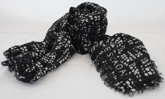 Escada Scarf "schwarz weiss"