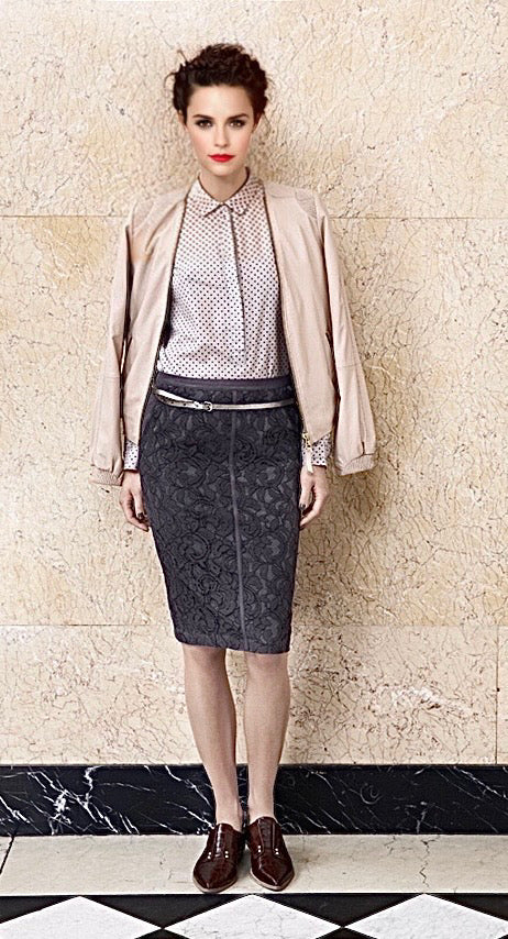 DAY Birger et Mikkelsen Jupe Lace "grau"