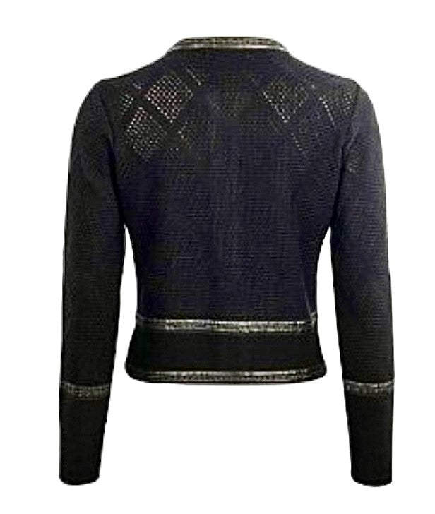 Monari Strick Jacke "Schwarz"