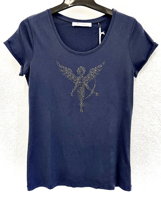 Monari T-Shirt Amour dunkelblau