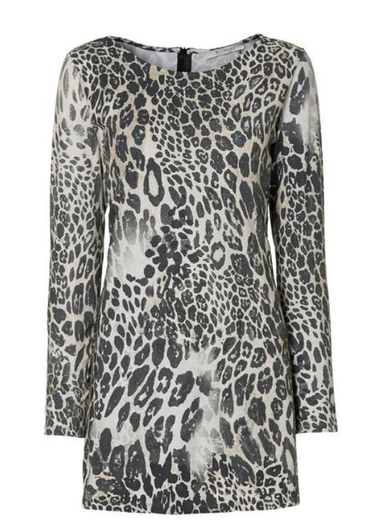Monari Long-Shirt Leodruck "beige/dunkelgrün"