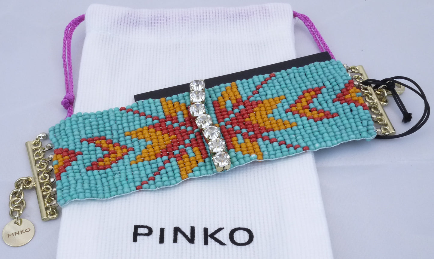 Pinko Armkette "Bunt" mit Strasssteinen
