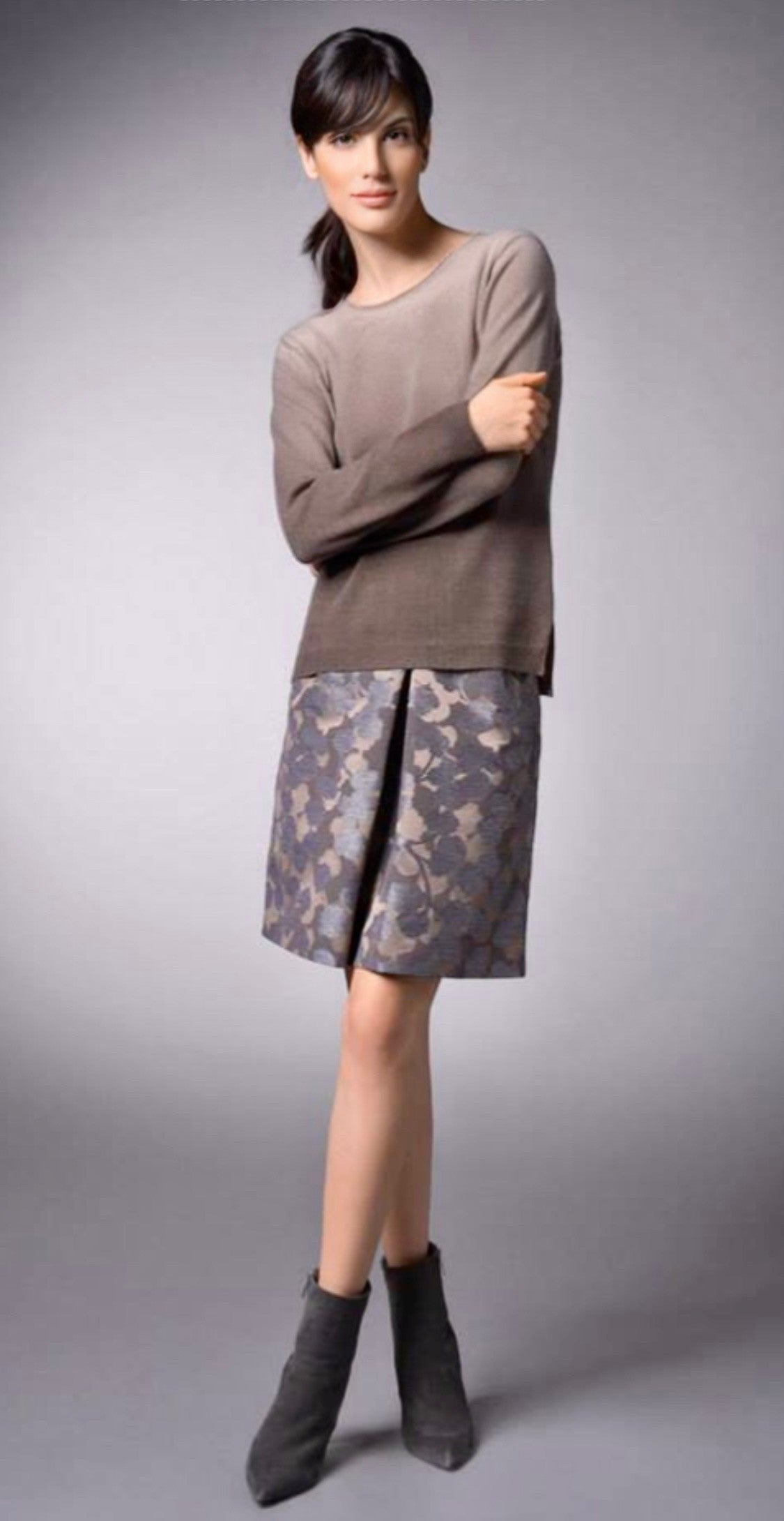 Riani Jupe braun-beige-grau