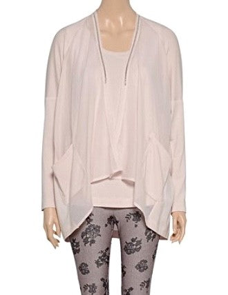 Riani Twin Set Top und Cardigan "poudre rose"