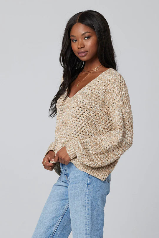 saltwater LUXE Strick-Pullover Sand