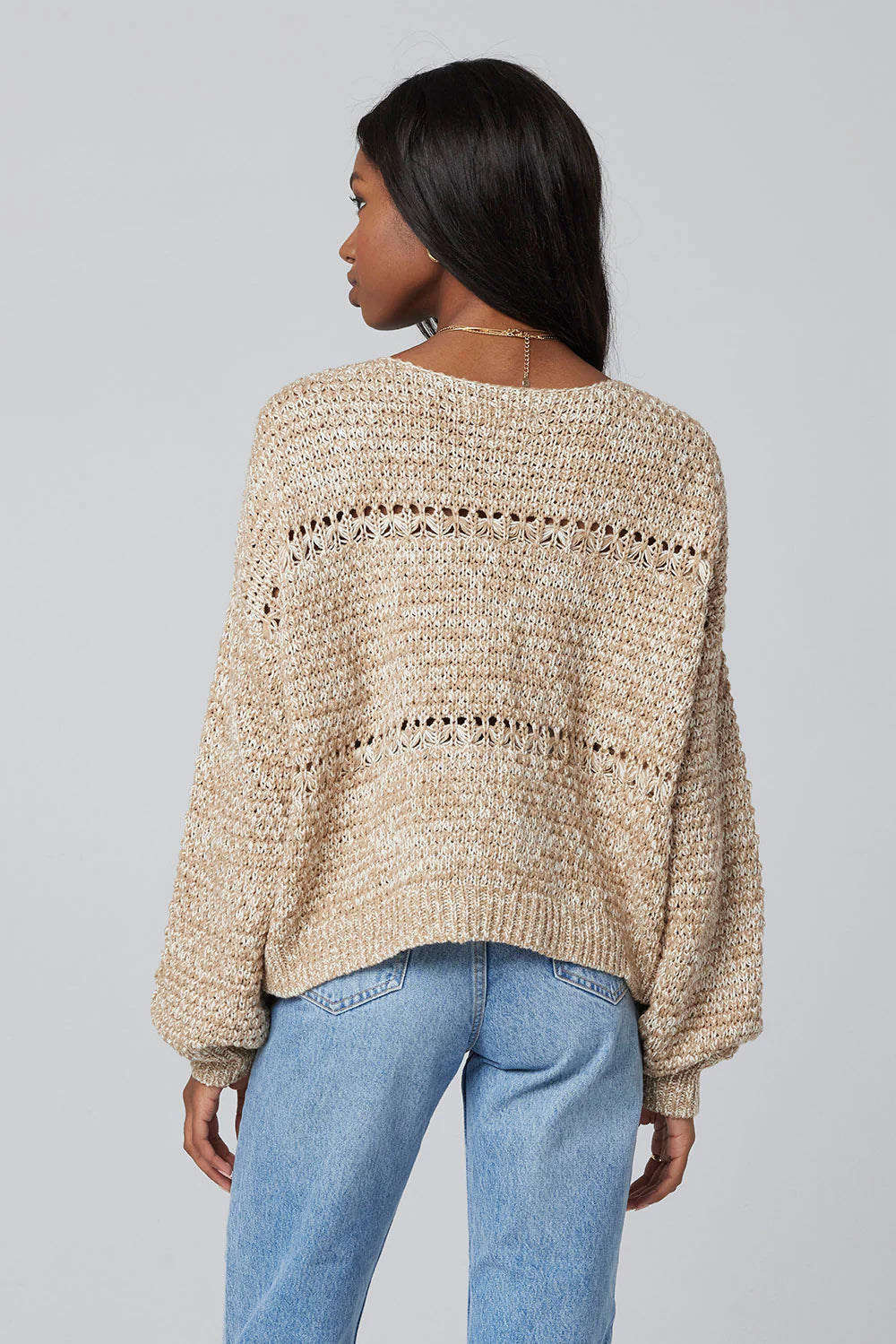 saltwater LUXE Strick-Pullover Sand