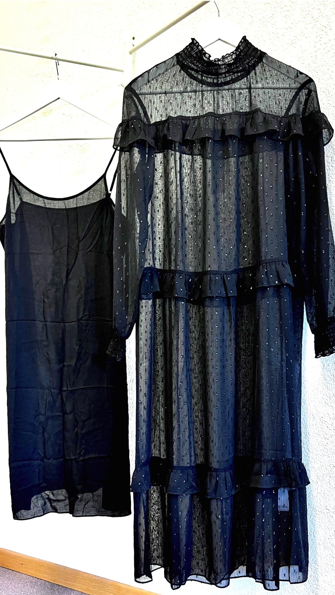 Flowers For Frends Langes Chiffon Kleid 2. Teilig